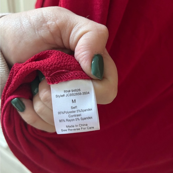 Janet Chung Chic Red Zippered Blouse - Picture 5 of 5